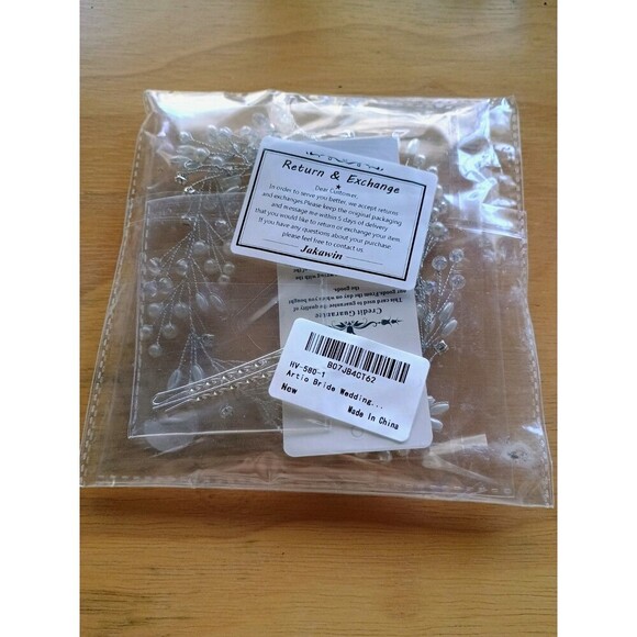 Pearl And Gemstone Metal Wire Hair Accessorie For Special Occasions - Picture 4 of 5